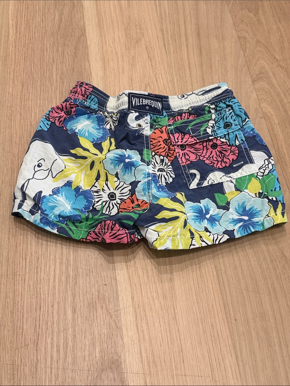 Vilebrequin Navy Floral Print Women’s Athletic Shorts
